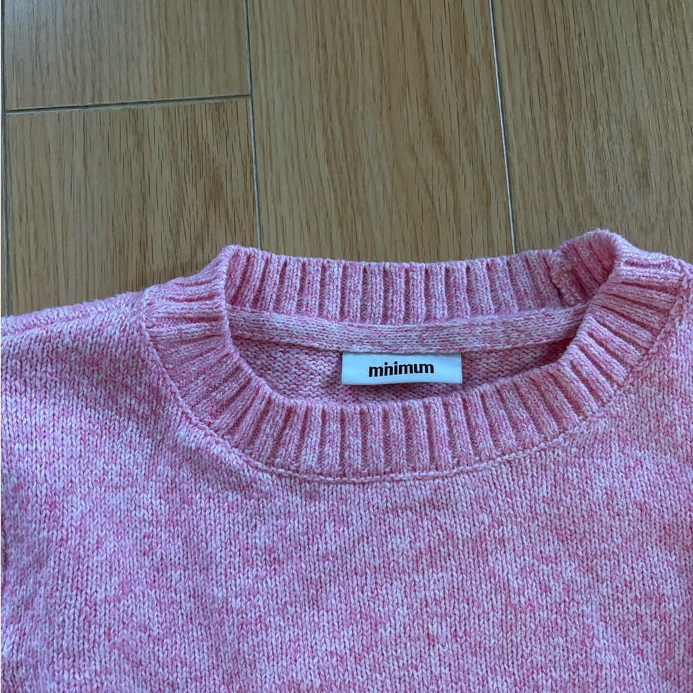 Minimum Soft Pink Crew Neck Sweater